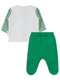 Nova Baby Karpuz Kokulu Önden Açık 1-6 Ay Pijama Takımı - Ekru