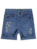 Tommiks Kids Çiçek Nakışlı 6-24 Ay Şort - Mavi