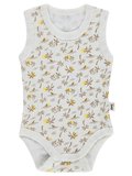 Civil Baby Palmiye Empirme 0-24 Ay Çıtçıtlı Badi - Ekru