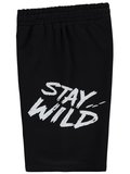 Civil Boys Stay Wild Baskılı 10-13 Yaş Kapri - Siyah