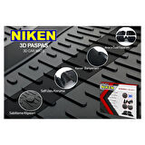 Mega Oto Market Niken 3D Kaliteli TPE Oto Paspas Siyah Renk Skoda Octavia II 2004-2008 ile uyumlu