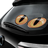 Oto Sticker Kedi Gözü 3D Arma Araba Logo Sağ - Sol 2 Adet (425370157)