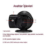 OBD Speedmeter Araç Ekran Dijital Hız Ölçer LCD Headup Enstrüman Araba Otomatik Teşhis Cihazı 