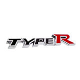 Type R Plastik Krom Arma Logo Bagaj Etiketi Sticker