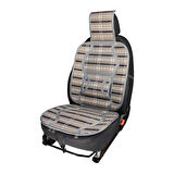 Oto Hasır Bambu Minder Ön Gri İkili Takım Bel Destekli Terletmez WF-1819-GR