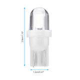 T10 Dipsiz Park Sinyal Ampul 12V W5W 2 Adet Beyaz Renk