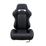 Oto Spor Koltuk Siyah Süet Kaplama Recaro Model 1 Takım 2 Adet
