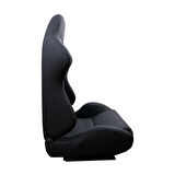 Oto Spor Koltuk Siyah Süet Kaplama Recaro Model 1 Takım 2 Adet