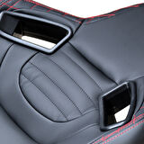 Recaro Model Deri Oto Yarış Koltuğu Siyah Spor Koltuk Takımı 2'li Set JBR1053