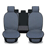 Blueline Serisi Terletmez Dokuma Kumaş Oto Koltuk Koruyucu Kılıfı Ön ve Arka Koltuk Takım