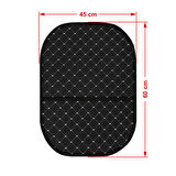 Blackdot Serisi Dokuma Kumaş Oto Koltuk Arkası Koruyucu Cepli Organizer 2 Adet