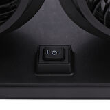 Araç İçi Torpido Üstü 2li Vantilatör Oto Pervane 5 inç 12 Volt ile Uyumlu Çakmaklık Girişli