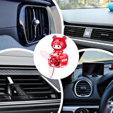 Pervaneli Klima Süsü Oto Koku Klipsi Kırmızı Pilot Hava Ferahlatıcı Maskot