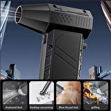 Mega Oto Market 140000 RPM Taşınabilir Kamp Tipi Turbo Fan Ve Elektrikli Süpürge Çok Fonksiyonlu