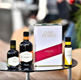 Gaia Pearls İKİLİ SET Turuncu Seri 500 ml x2 Avrupa Birliği Coğrafi İşaretli Milas Memecik Erken Hasat Soğuk Sıkım Zeytinyağı Yoğun Meyvemsi