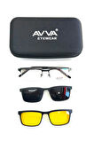 AVVA 502 C1  POLARİZE&ANTİFAR KLİPSLİ ERKEK GÜNEŞ GÖZLÜĞÜ