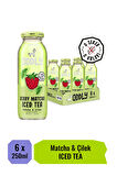 BERRY MATCHA SOĞUK ÇAY CAM MATCHA ÇİLEK - 0 ŞEKER & 0 KALORİ 250 ML X 6 ADET