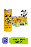 GINGER PUNCH SOĞUK ÇAY KUTU YEŞİLÇAY ANANAS ZENCEFİL - 0 ŞEKER & 0 KALORİ 250 ML X 12 ADET