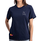 Snail Regular Lacivert T-Shirt