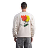 Protect Overize Ekru Sweatshirt