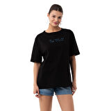 Ocean Oversize Siyah T-Shirt