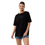 Ocean Oversize Siyah T-Shirt
