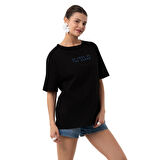 Ocean Oversize Siyah T-Shirt