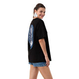 Ocean Oversize Siyah T-Shirt