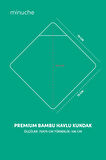 %100 Pamuk Bambu Havlu Kundak - Ayıcık Kulak Desenli Banyo Havlusu - 75X75 cm