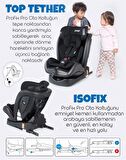 Prego Profix Pro 360° Dönebilen Isofixli 0 - 36 kg Oto Koltuğu Siyah