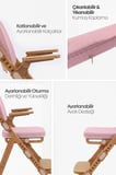 Cadiz Ahşap Çocuk Sandalyesi - Pembe
