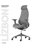 Lizbon Ergonomik Çalışma Koltuğu - Gri