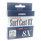 Kendo Surf Cast 8X Fıghtıng 300 mt Örgü İp ( ICE BLUE) 0,15mm