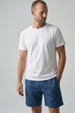 elemge Pamuk Elastan Süprem Erkek Pijama Takımı Şort & T-Shirt Rahat Kalıp Cep İnce Compact Penye Byz Mavi
