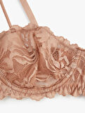 Dantel Detaylı Dolgusuz Balenli Sütyen