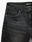 Normal Bel Pamuklu Straight Fit Jean Pantolon - Mark Jean