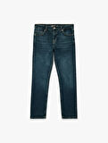 Pamuklu Normal Bel Straight Fit Jean Pantolon - Mark Jean