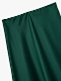 Regular Fit Midi Saten Etek