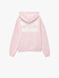 Şardonlu Fermuarlı Arkası Baskılı Cep Detaylı Kapüşonlu Oversize Sweatshirt