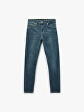 Normal Bel Pamuklu Cepli Skinny Fit Jean Pantolon - Michael Jean
