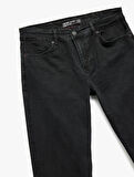 Pamuklu Cepli Normal Bel Slim Fit Jean Pantolon - Brad Jean
