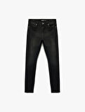 Normal Bel Cepli Pamuklu Skinny Fit Jean Pantolon - Michael Jean