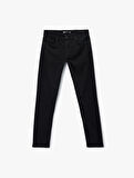 Düğmeli Normal Bel Slim Fit Jean Pantolon - Brad Jean