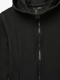 Kapüşonlu Uzun Kollu Cep Detaylı Fermuarlı Spor Sweatshirt