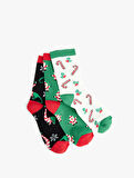 Yılbaşı Temalı 3'lü Çorap Seti