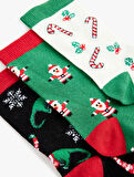 Yılbaşı Temalı 3'lü Çorap Seti