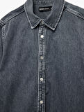 Pamuklu Regular Fit Uzun Kollu Klasik Yaka Jean Gömlek Ceket