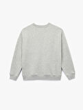 Uzun Kollu Bisiklet Yaka Peluş Aplike Detaylı Baskılı Sweatshirt