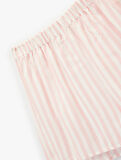 Beli Lastikli Viskon Çizgili Pijama Altı