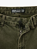 Normal Bel Pamuklu Vintage Straight Fit Jean Pantolon
